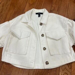Forever 21 Cream Utility Jacket